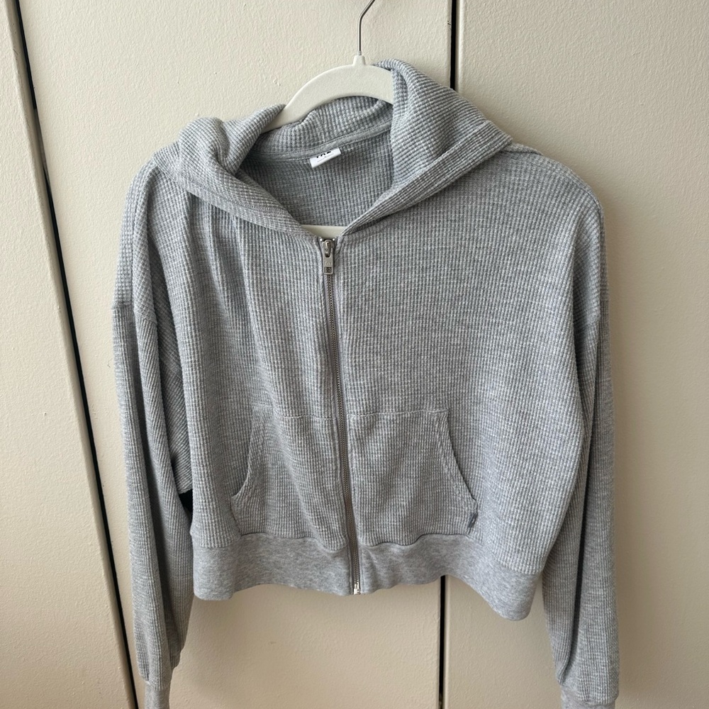 TNA Gray Zip-Up Hoodie